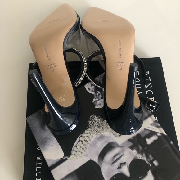 Self-portrait Mika crystal embellished sparkle glitter pointy toe heels - Picture 8 of 12